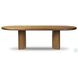Paden Seasoned Brown Acacia 104" Extendable Oval Dining Table