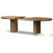 Paden Seasoned Brown Acacia 104" Extendable Oval Dining Table