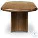 Paden Seasoned Brown Acacia 104" Extendable Oval Dining Table