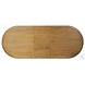 Paden Seasoned Brown Acacia 104" Extendable Oval Dining Table