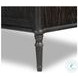 Toulouse Distressed Black Oak 2 Glass Door Cabinet