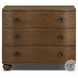Tiago Toasted Oak Veneer 3 Drawer Nightstand
