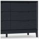June Vintage Black 6 Drawers Dresser