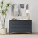 June Vintage Black 6 Drawers Dresser