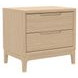June Light Oak 2 Drawers Nightstand