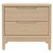 June Light Oak 2 Drawers Nightstand