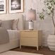 June Light Oak 2 Drawers Nightstand