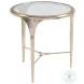 Signature Designs Champagne Round Porto End Table