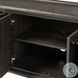 Glenview Cracked Smoked Black Oak 6 Door Sideboard