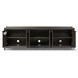Glenview Cracked Smoked Black Oak 6 Door Sideboard