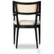 Britt Brushed Ebony Performance Fabric Dining Armchair