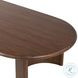 Paden Seasoned Brown Acacia Oval Coffee Table