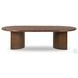 Paden Seasoned Brown Acacia Oval Coffee Table