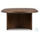 Paden Seasoned Brown Acacia Oval Coffee Table