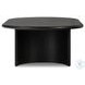 Paden Aged Black Acacia Oval Occassional Table Set