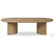 Paden Worn Oak Veneer Oval Occassional Table Set