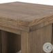 Warby Worn Oak Veneer Square End Table