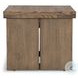 Warby Worn Oak Veneer Square End Table