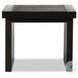Warby Worn Black Veneer Square End Table