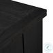 Warby Worn Black Veneer Square End Table