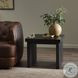 Warby Worn Black Veneer Square End Table