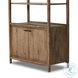 Glenview Weathered Oak 2 Door Bookcase