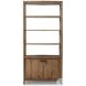 Glenview Weathered Oak 2 Door Bookcase