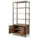 Glenview Weathered Oak 2 Door Bookcase