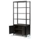 Glenview Smoked Black Oak 2 Door Bookcase
