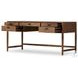 Glenview Weathered Oak Veneer 68" Drawer Desk