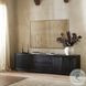 Warby Worn Black Oak Veneer 94" Media Console