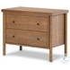 Roark Amber Oak Veneer 2 Drawer Nightstand