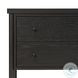 Roark Ebony Oak Veneer 2 Drawer Nightstand