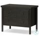 Roark Ebony Oak Veneer 2 Drawer Nightstand