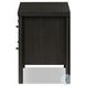 Roark Ebony Oak Veneer 2 Drawer Nightstand
