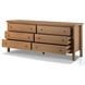Roark Amber Oak Veneer 6 Drawer Dresser