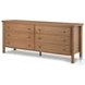 Roark Amber Oak Veneer 6 Drawer Dresser