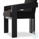 Roxy Gibson Black Performance Fabric Dining Armchair