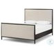 Glenview Cracked Smoked Black Veneer Queen Upholstered Bed