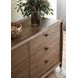 Glenview Weathered Oak Veneer 6 Drawer Dresser