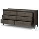 Glenview Cracked Smoked Black Oak 6 Drawer Dresser