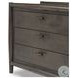 Glenview Cracked Smoked Black Oak 3 Drawer Nightstand