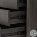Glenview Cracked Smoked Black Oak 3 Drawer Nightstand