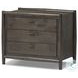 Glenview Cracked Smoked Black Oak 3 Drawer Nightstand