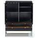 Trey Black Wash Poplar 2 Door Bar Cabinet