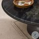 Corbett Polished Black Marble Large Round Occassional Table Set