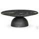 Corbett Polished Black Marble Large Round Occassional Table Set