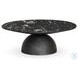 Corbett Polished Black Marble Large Round Occassional Table Set