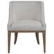Simpatico White Dove Performance Fabric Woven Side Chair
