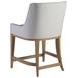 Simpatico White Dove Performance Fabric Counter Height Stool